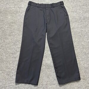 Spiewak Mens Pants Size 40 Black Adjustable Waistband Workwear Mid Rise Trouser
